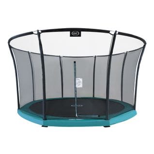 Trampoline Rond Avec Filet -  Denver - Ø 366 Cm En Vert   Trampoline Enterré Pour Enfants