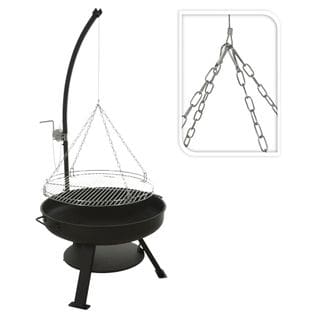 Bol à Feu Avec Grille De Barbecue Vaggan 60 Cm