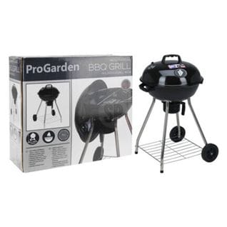 Barbecue Sur Roues 56 cm Noir