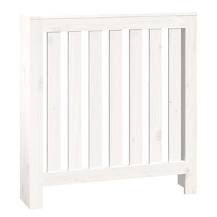 Cache-radiateur Blanc 79,5x19x84 Cm Bois Massif De Pin