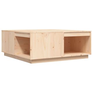 Table Basse 100x101x40,5 Cm Bois Massif De Pin