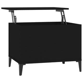 Table Basse Noir 60x44,5x45 Cm Bois Contreplaqué