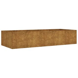 Jardinière De Jardin 200x80x40 Cm Acier Corten