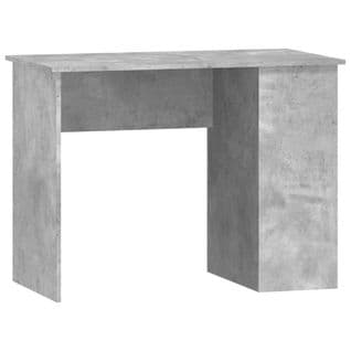 Bureau Gris Béton 100x55x75 Cm Bois Contreplaqué