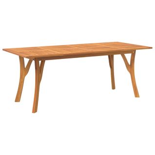 Table De Jardin 200x90x75 Cm Bois D'acacia Solide