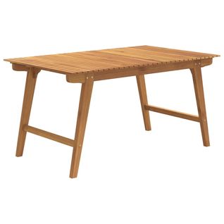 Table De Jardin 150x90x75 Cm Bois D'acacia Solide