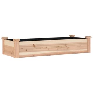 Jardinière De Jardin Doublure 120x45x25 Cm Bois Massif Sapin