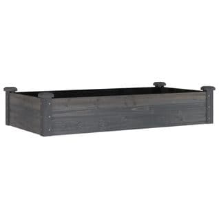 Jardinière De Jardin Doublure 120x60x25 Cm Bois Massif Sapin