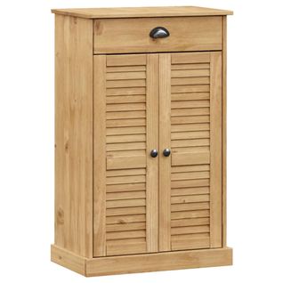 Armoire à Chaussures Vigo 60x35x96 Cm Bois Massif De Pin