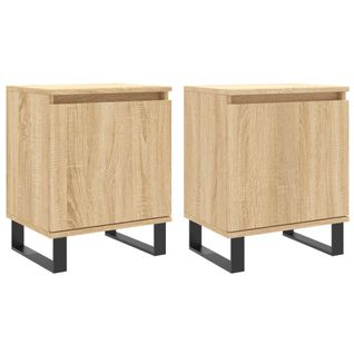 Tables De Chevet 2pcs Chêne Sonoma 40x30x50cm Bois Contreplaqué