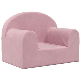 Canapé Pour Enfants Rose Peluche Douce