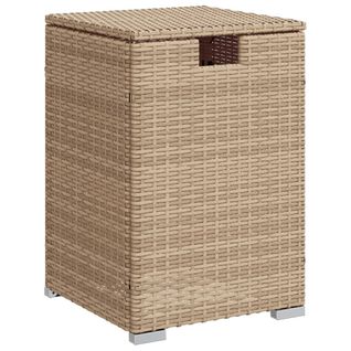 Table d'appoint - Coffre de jardin - Cache Bouteille De gaz beige 40x40x60 Cm