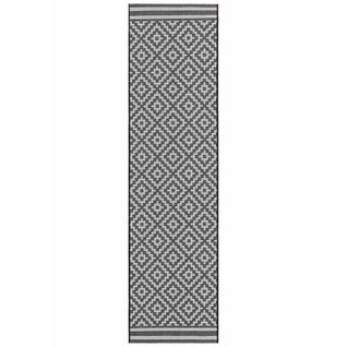 Tapis de couloir moderne LOBBY - Gris Anthracite - 66x240 cm