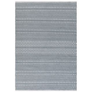 Tapis Intérieur Extérieur Shaley En Polyester Recyclé - Bleu Gris - 120x170 Cm