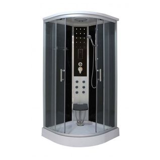 Cabine De Douche LEDa 90x90x215 Cm Noir