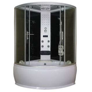 Combiné Baignoire-douche Habana 130x130x228 Cm Noir