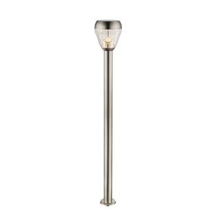 Borne Luminaire D'extérieur H. 110 Cm - Argent Chromé