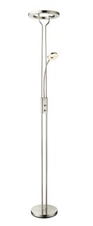 Lampadaire LED 2700L variateur LANA2 nickel mat