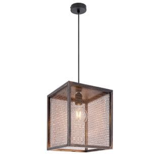 Suspension Design Vintage Domi - L. 25 X H. 170 Cm -  Marron Cuivré