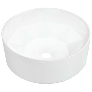 Vasque à Poser 36x14 Cm Céramique Blanc