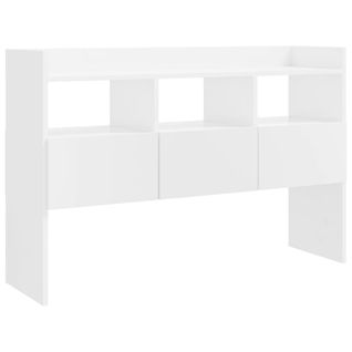 Buffet - Bahut - Meuble De Rangement Blanc Brillant 105x30x70 Cm Bois D’ingénierie