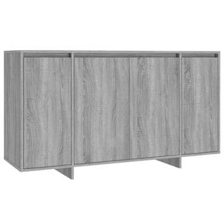 Buffet - Bahut - Meuble De Rangement Sonoma Gris 135x41x75 Cm Bois D'ingénierie