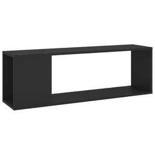 Meuble TV - Banc TV - Meuble De Rangement Pour Salon Noir 100x24x32 Cm Bois D'ingénierie