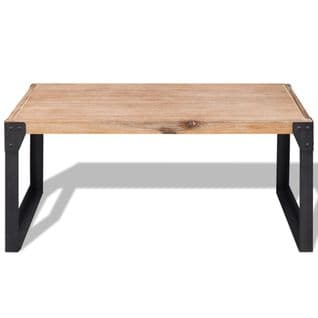 Table Basse, Table De Salon Bois D'acacia Massif 100x60x45 Cm