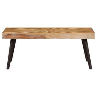 Table Basse, Table De Salon Bois De Manguier Massif 90x55x36 Cm