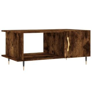 Table Basse, Table De Salon Chêne Fumé 90x50x40 Cm Bois D'ingénierie