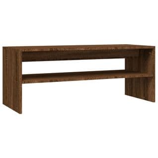 Table Basse, Table De Salon Chêne Marron 100x40x40 Cm Bois D'ingénierie