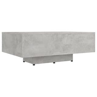 Table Basse, Table De Salon Gris Béton 85x55x31 Cm Bois D'ingénierie