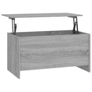 Table Basse, Table De Salon Sonoma Gris 102x55,5x52,5 Cm Bois D'ingénierie