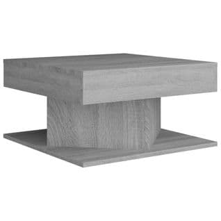 Table Basse, Table De Salon Sonoma Gris 57x57x30 Cm Bois D'ingénierie