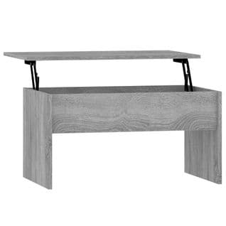 Table Basse, Table De Salon Sonoma Gris 80x50,5x41,5 Cm Bois D'ingénierie