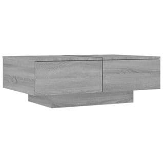 Table Basse, Table De Salon Sonoma Gris 90x60x31 Cm Bois D'ingénierie