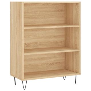 Bibliothèque, Étagère, Meuble De Rangement Chêne Sonoma 69,5x32,5x90 Cm Bois D'ingénierie