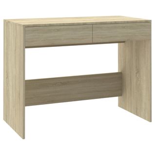 Bureau D'ordinateur - Table D'étude Chêne Sonoma 101x50x76,5 Cm Bois D'ingénierie