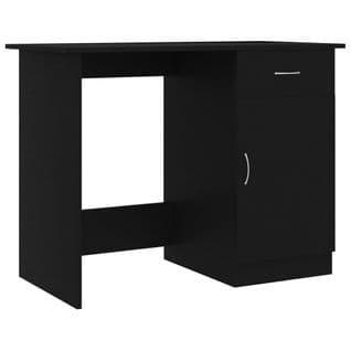 Bureau Informatique - Bureau D'ordinateur - Table D'étude Noir 100x50x76 Cm Bois D’ingénierie