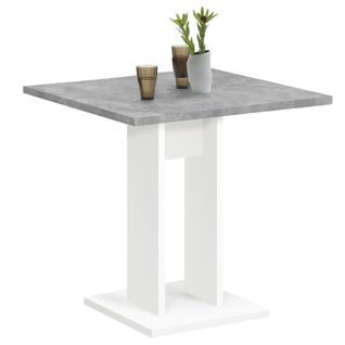 Table à Manger - Table De Salle à Manger 70 Cm Gris Béton Et Blanc