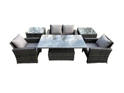 Salon De Jardin En Rotin Essgruppe Lounge Esstisch Ave 2 Table D'appoint