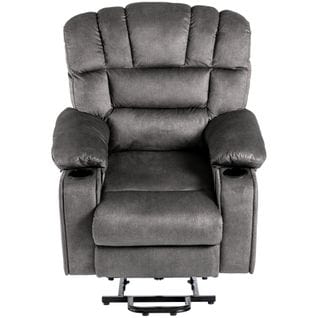 Fauteuil De Massage Électrique Réglable Gris