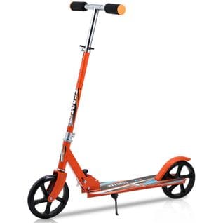Trottinette Pour Enfants Trottinette De Ville Scooter Pliable Réglable En Hauteur Orange