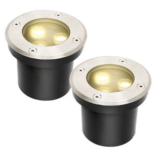 2x 3w Lampadaire Ip67 Lumière LED Encastrable Sol Spot Sol Spot Sol