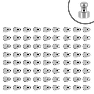 72x Aimants Néodyme, Aimants Coniques, Aimants De Bureau, Aimant Pour Tableau D'affichage Nickelé