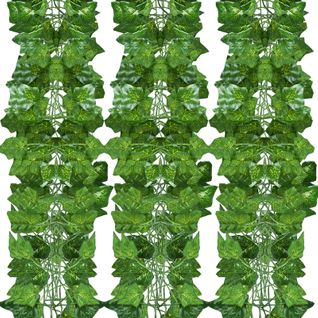 24 Plantes Lierres Artificielles Décoration Pour Jardin Balcon Salon Célébration Mariage 2.4m