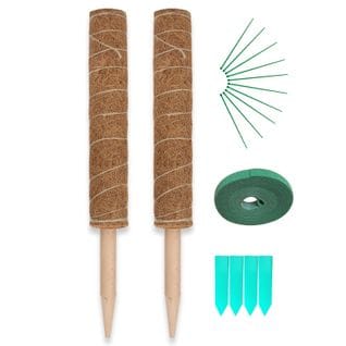 Fibre De Coco 4pcs 10 Etiquettes Plante Et Attaches Câble Jardin Support Plantes Grimpantes 1xvelcro