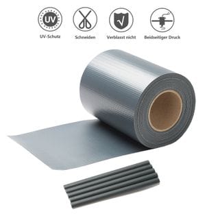 4x50m Écran D'intimité De Jardin Pvc Brise Vue Brise Vent Canisse Et Brande,anthracite