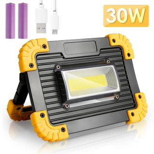 Projecteur LED Rechargeable 30w Projecteur Chantier Lumière De Travail 3 Modes Lanterne Usb