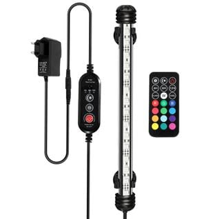 4.2w Lampe LED Pour Aquarium-lampe à Changement De Couleur De Télécommande Colorée- Ip67 Rgb -38.5cm